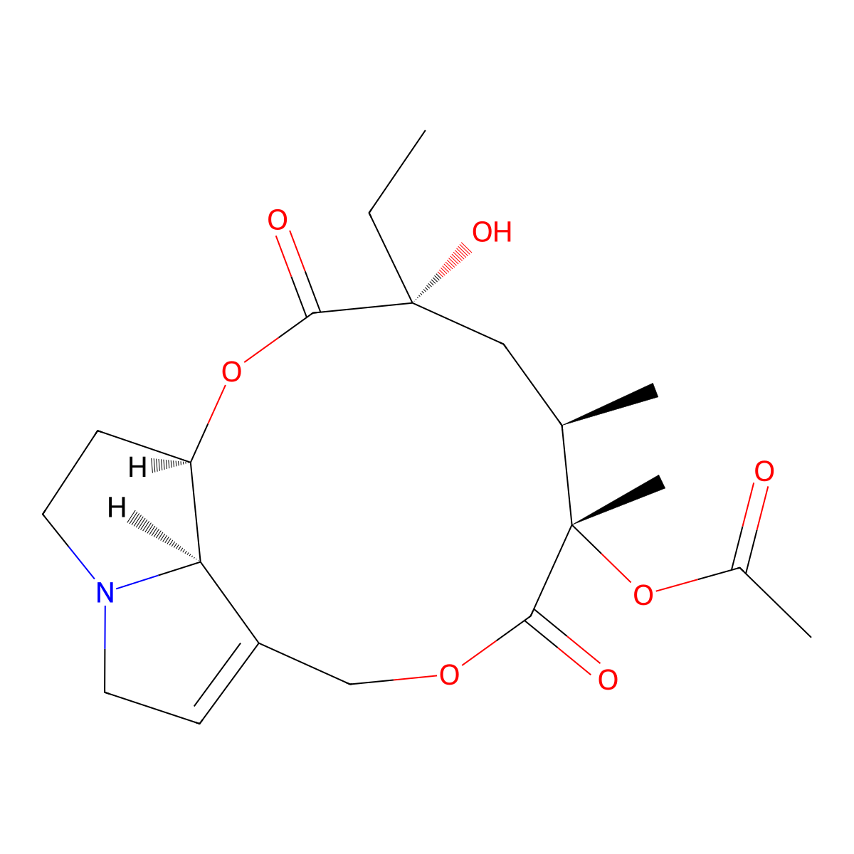 Isoline molecular structure, CAS 30000-36-3