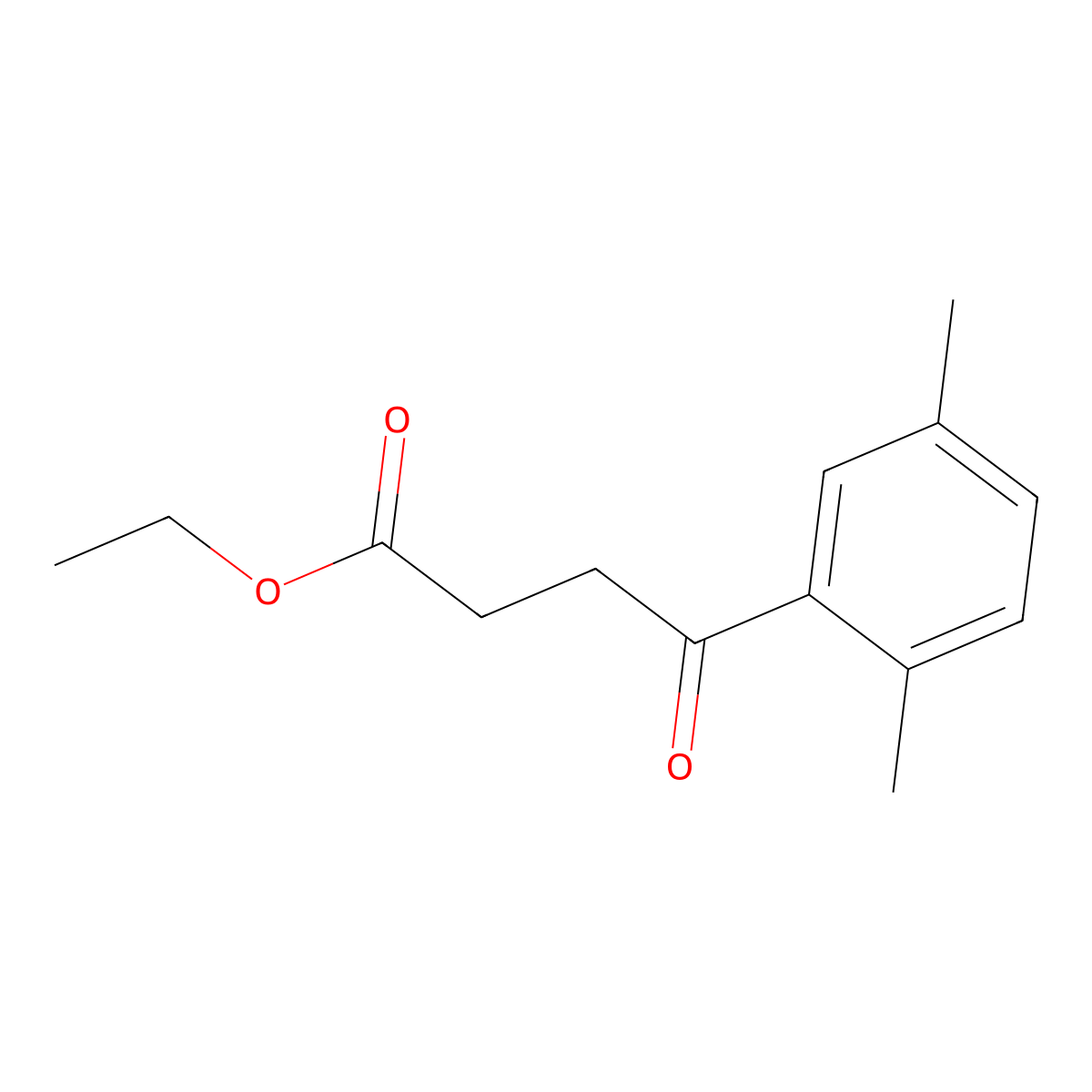 Ethyl 4-(2,5-dimethylphenyl)-4-oxobutyrate molecular structure, CAS 30005-21-1