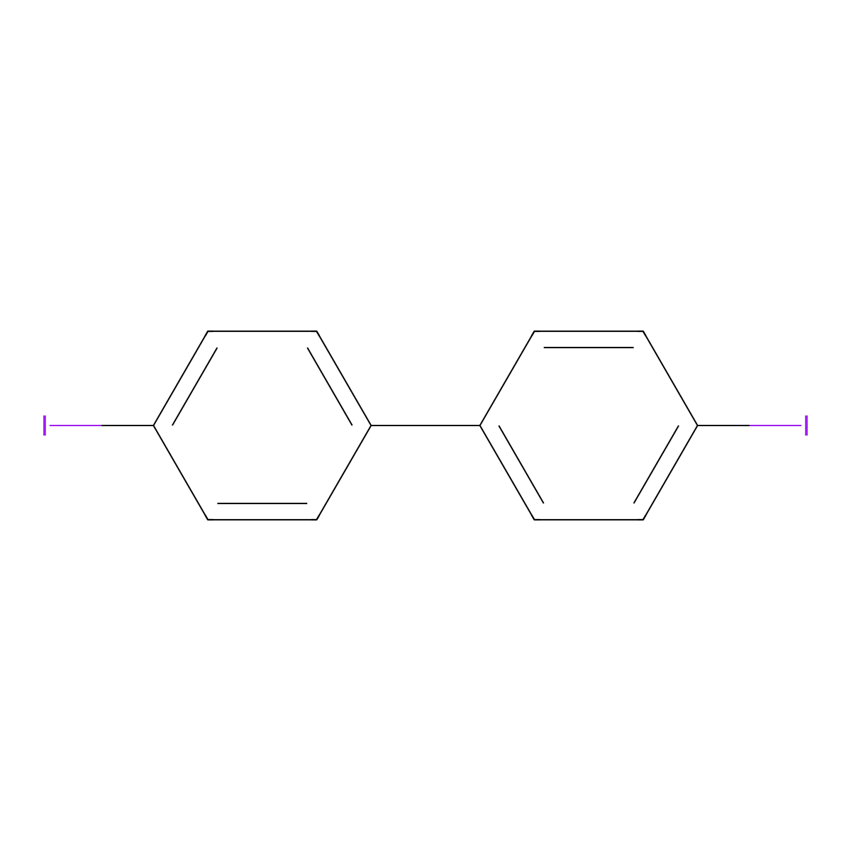 4,4'-Diiodo-1,1'-biphenyl molecular structure, CAS 3001-15-8