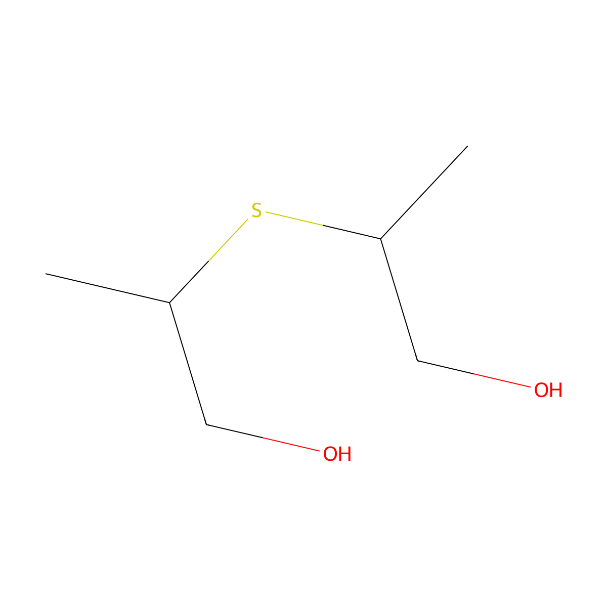 1-Propanol, 2,2'-thiobis- molecular structure, CAS 3001-65-8