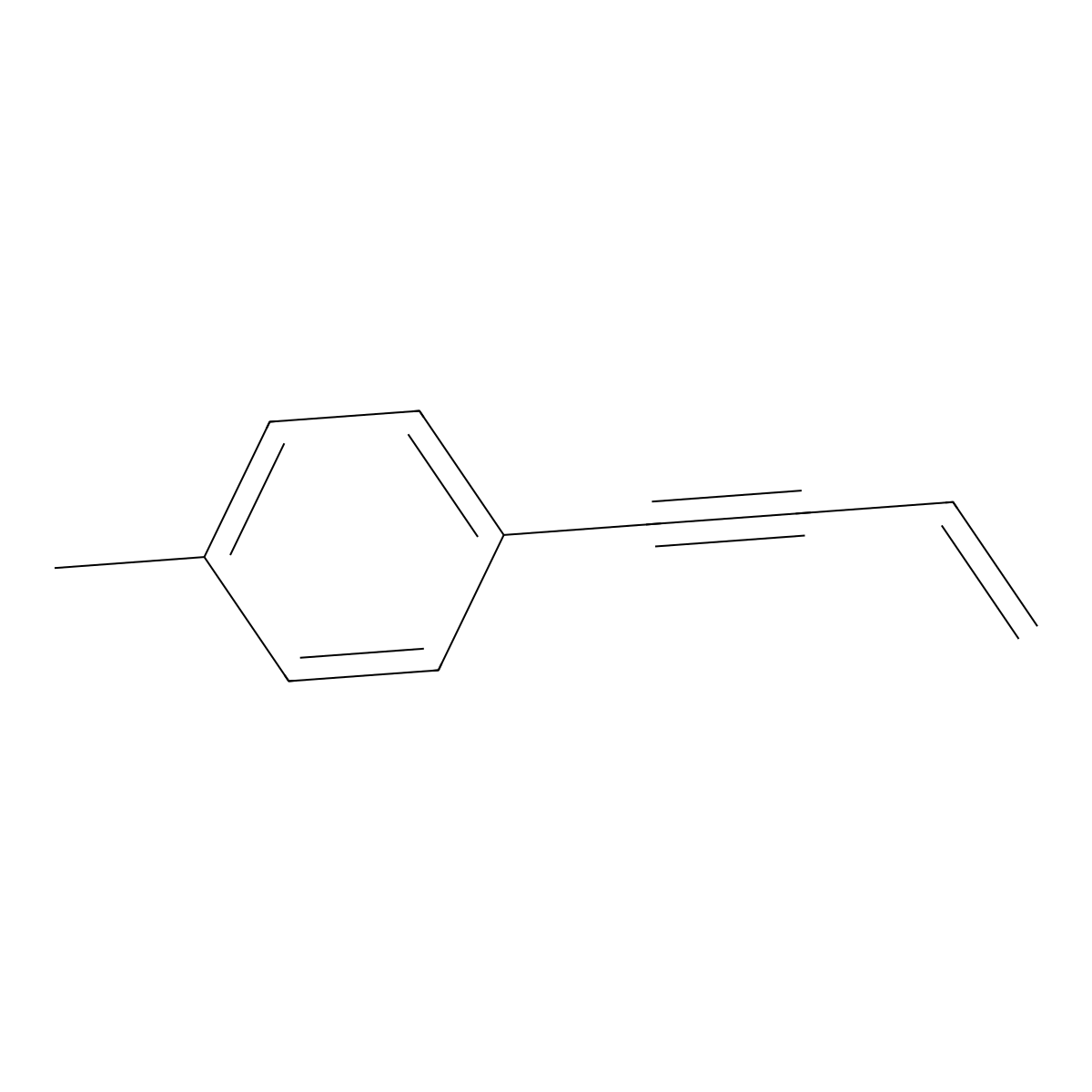 1-(But-3-en-1-yn-1-yl)-4-methylbenzene molecular structure, CAS 30011-66-6