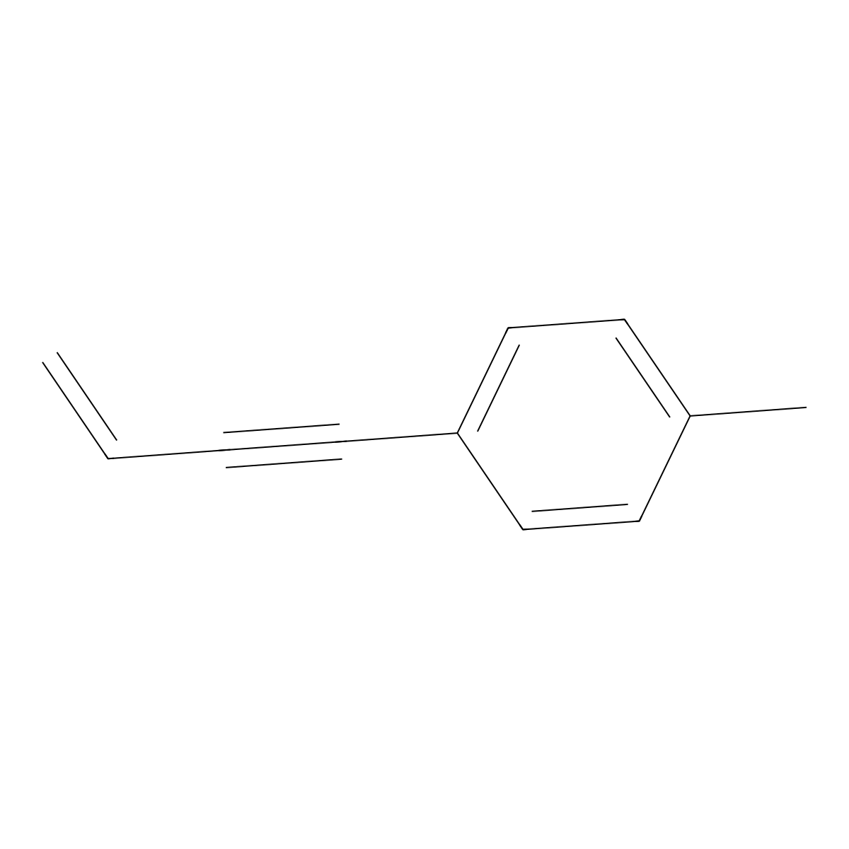 1-(But-3-en-1-yn-1-yl)-4-methylbenzene molecular structure, CAS 30011-66-6