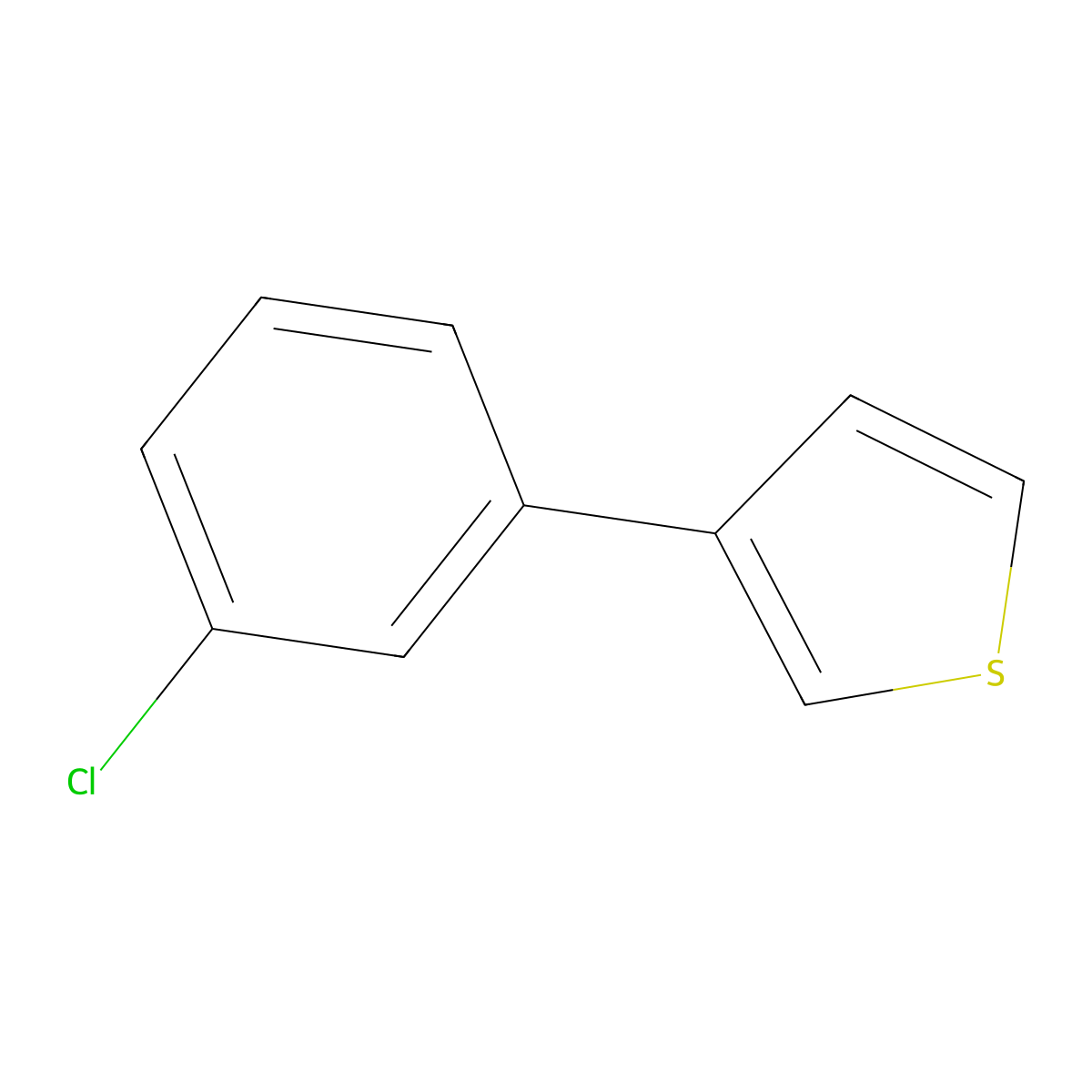 3-(3-Chloro-phenyl)-thiophene molecular structure, CAS 30011-91-7