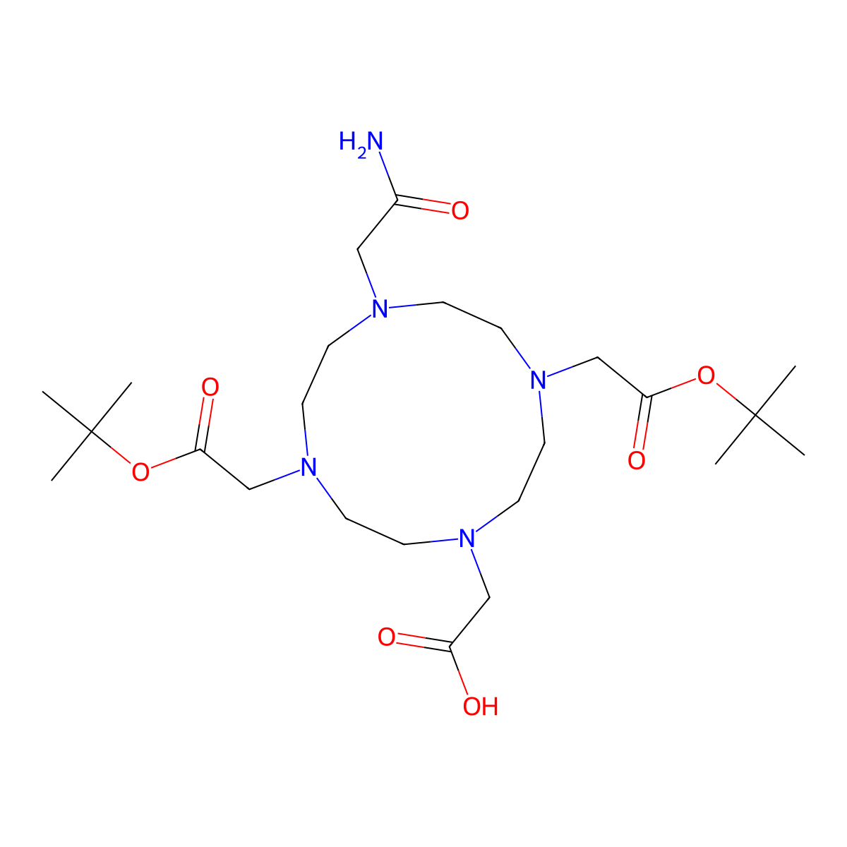DOTA(Monoamides)-OH molecular structure, CAS 3001301-68-1