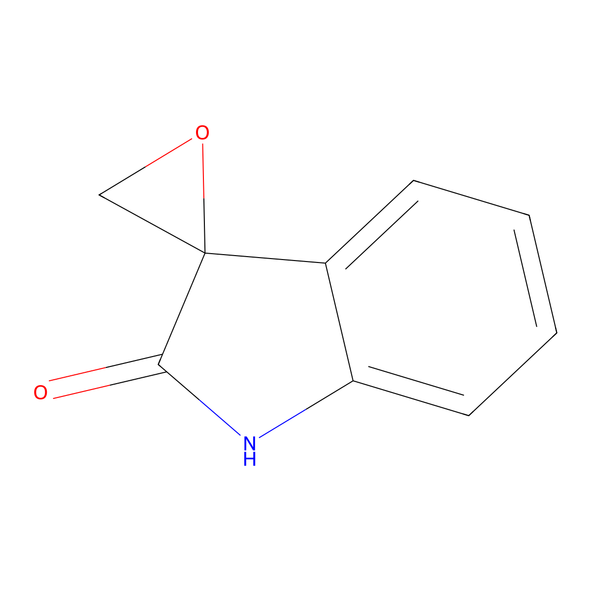 1,2-Dihydrospiro[indole-3,2'-oxiran]-2-one molecular structure, CAS 30015-90-8