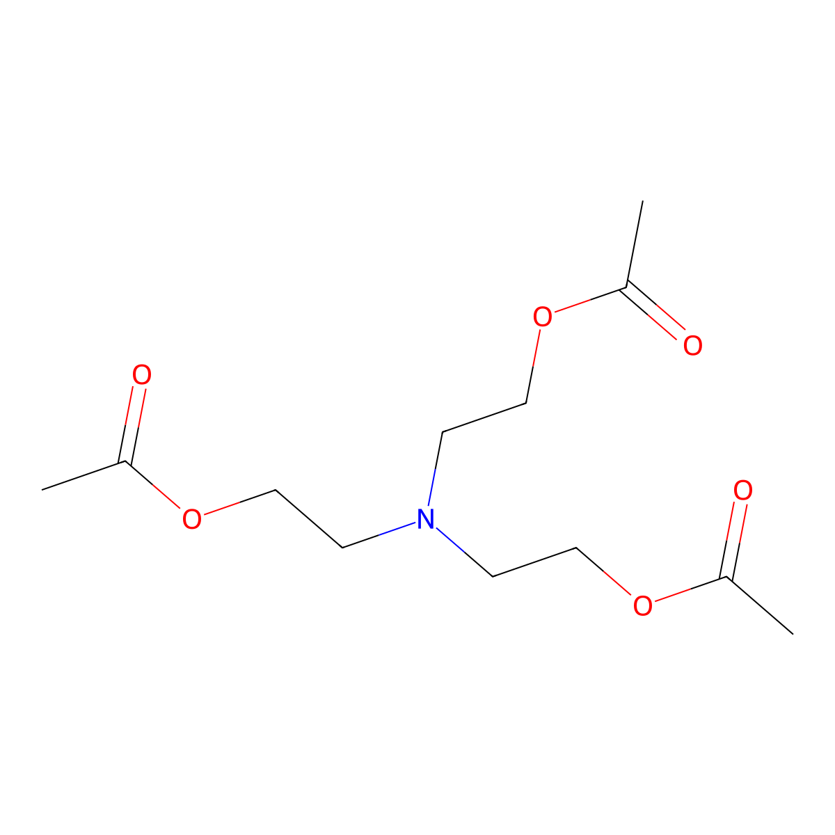 Ethanol, 2,2',2''-nitrilotris-, 1,1',1''-triacetate molecular structure, CAS 3002-18-4