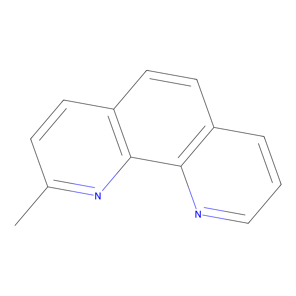2-Methyl-1,10-phenanthroline molecular structure, CAS 3002-77-5