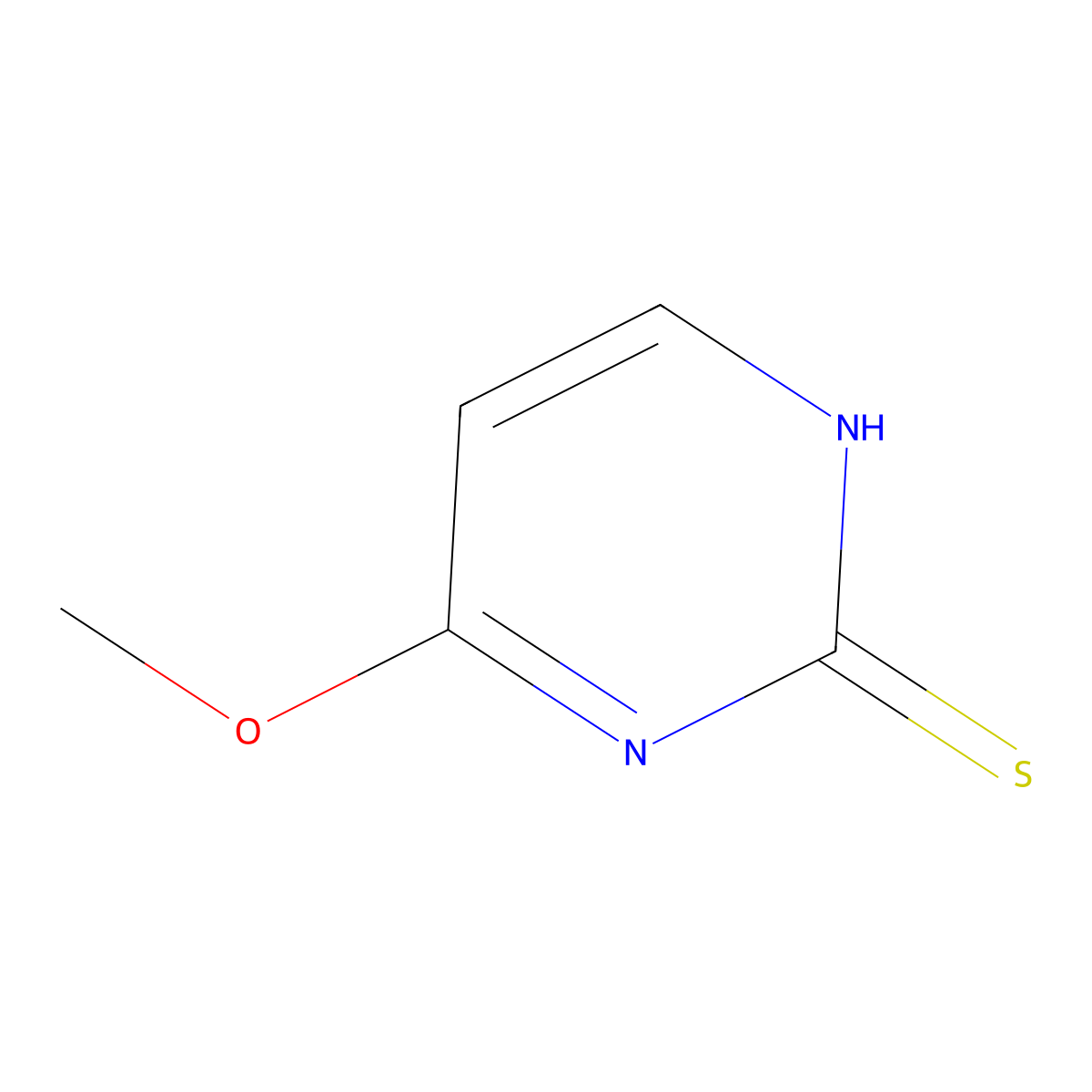 6-Methoxypyrimidine-2(1H)-thione molecular structure, CAS 30020-46-3