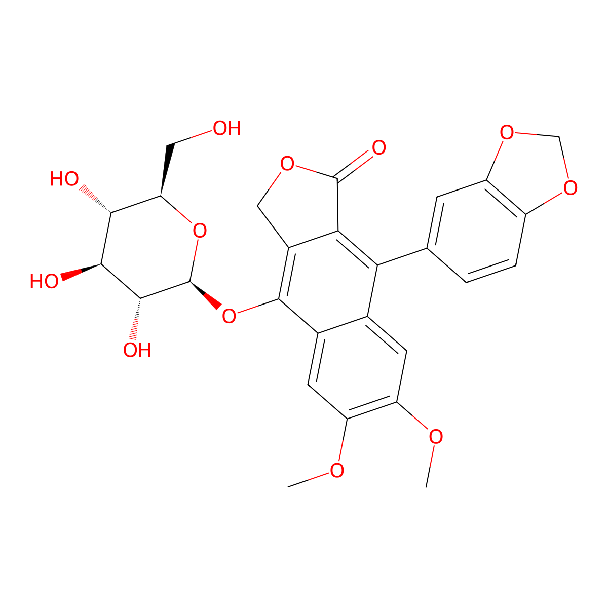 Cleistanthin B molecular structure, CAS 30021-77-3