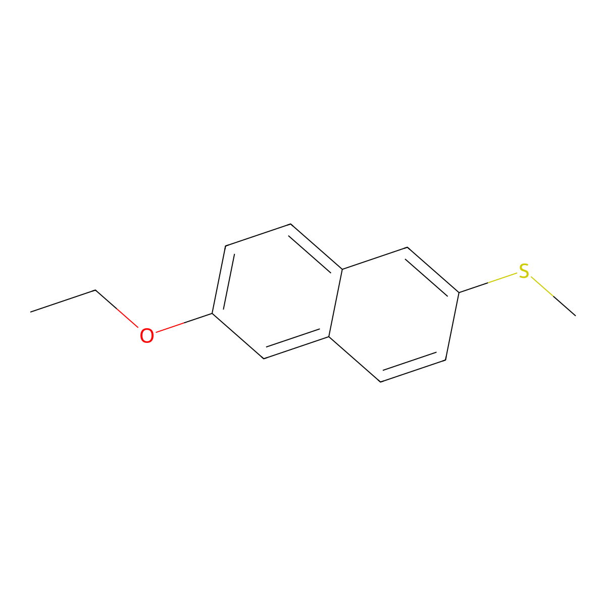 (6-Ethoxynaphthalen-2-yl)(methyl)sulfane molecular structure, CAS 3002421-57-7