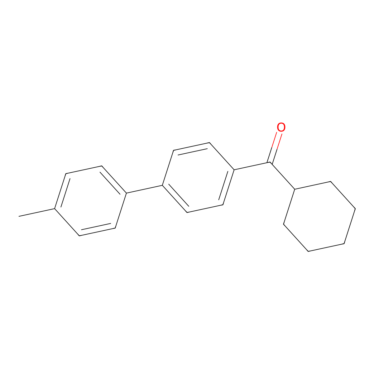 Cyclohexyl(4'-methyl-[1,1'-biphenyl]-4-yl)methanone molecular structure, CAS 3002421-63-5