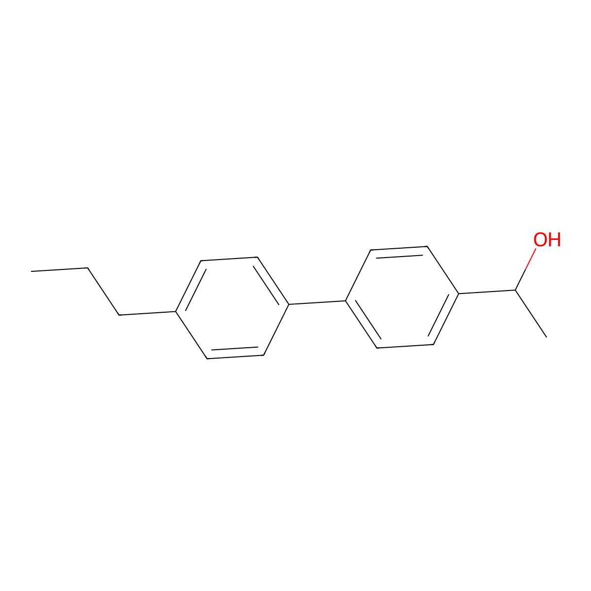 1-(4'-Propyl-[1,1'-biphenyl]-4-yl)ethanol molecular structure, CAS 3002421-82-8