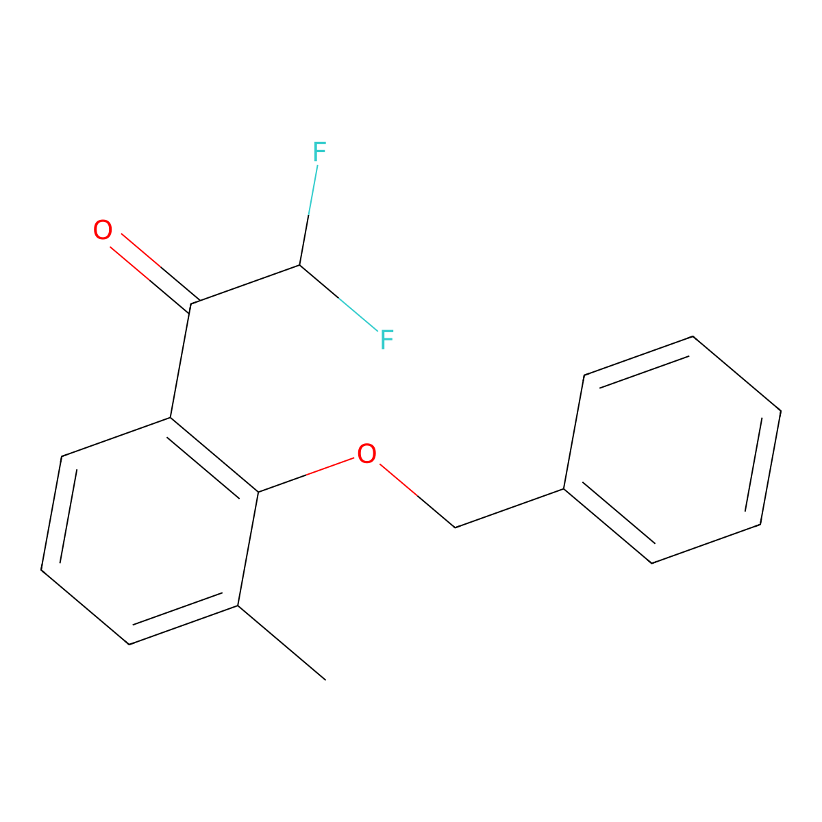 1-(2-(Benzyloxy)-3-methylphenyl)-2,2-difluoroethanone molecular structure, CAS 3002424-35-0