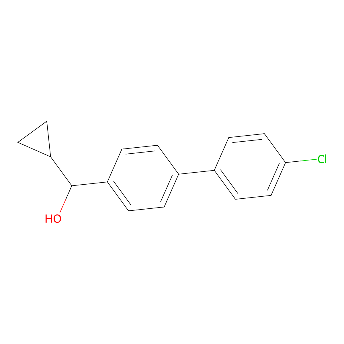 (4'-Chloro-[1,1'-biphenyl]-4-yl)(cyclopropyl)methanol molecular structure, CAS 3002425-73-9