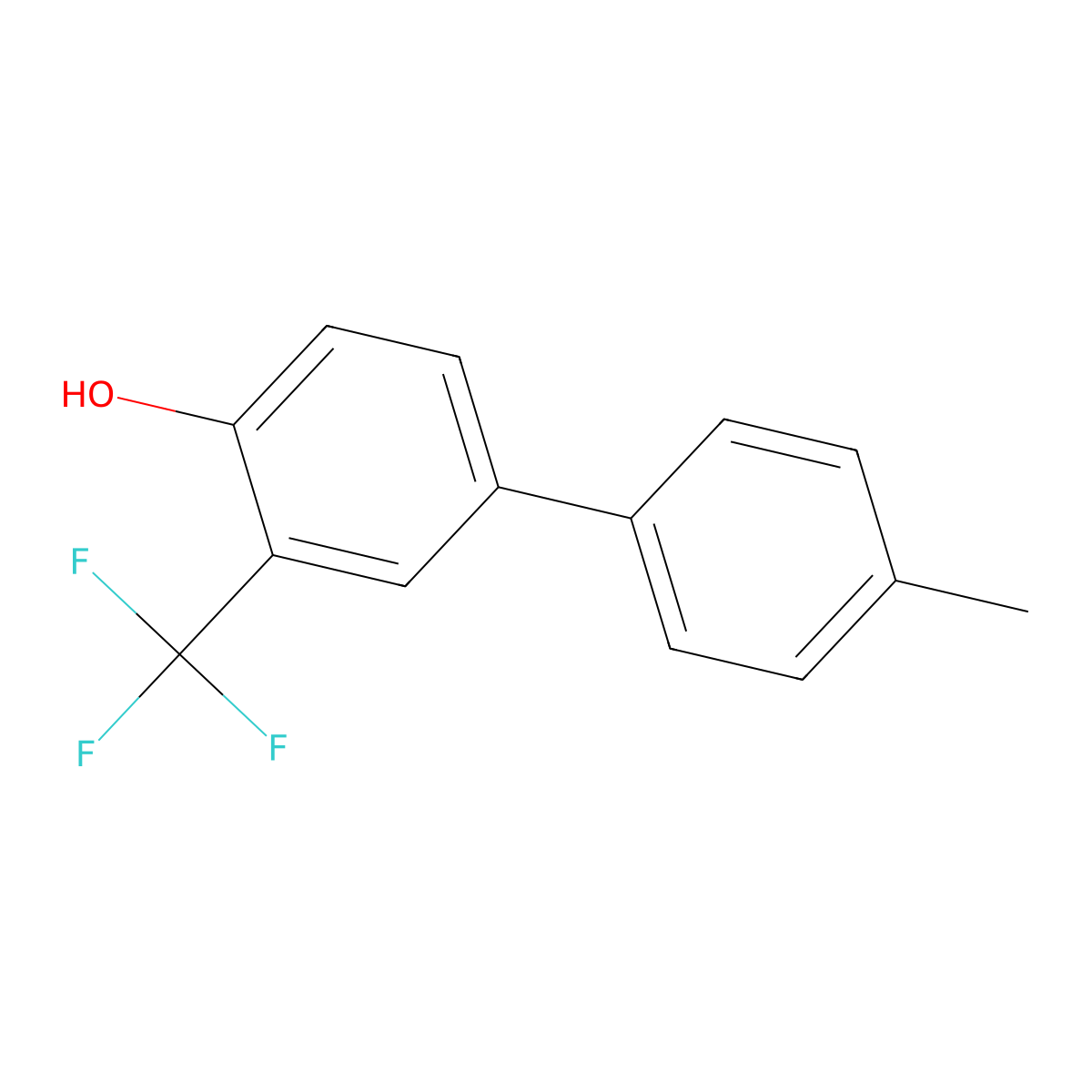 4-(4-Methylphenyl)-2-(trifluoromethyl)phenol molecular structure, CAS 3002428-98-7
