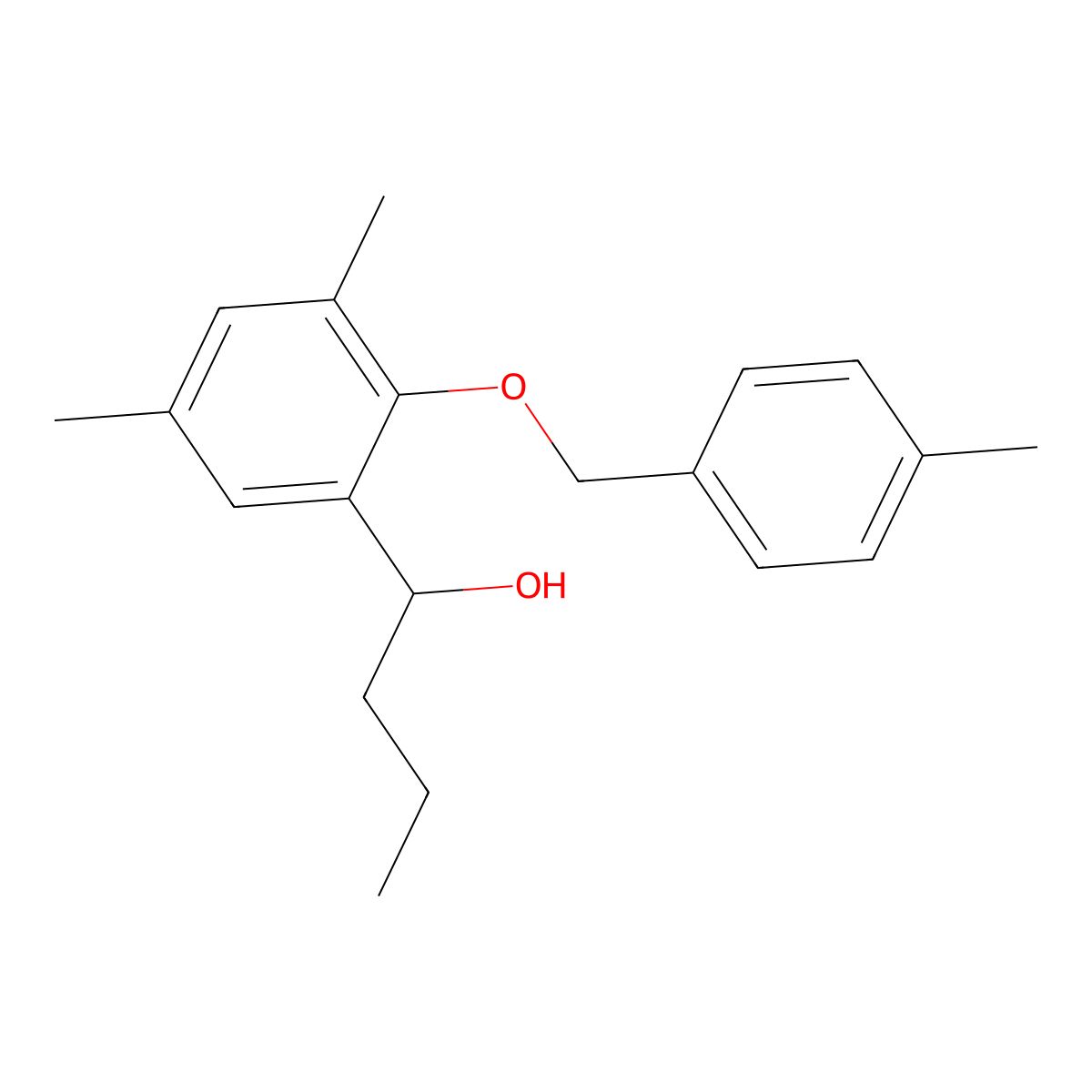 1-(3,5-Dimethyl-2-((4-methylbenZyl)oxy)phenyl)butan-1-ol molecular structure, CAS 3002430-78-3
