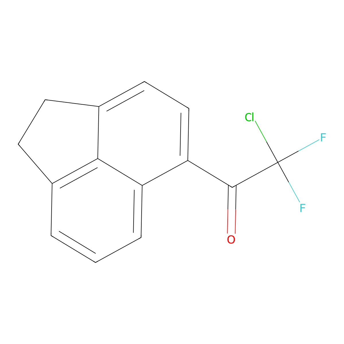 2-Chloro-1-(1,2-dihydroacenaphthylen-5-yl)-2,2-difluoroethanone molecular structure, CAS 3002431-59-3