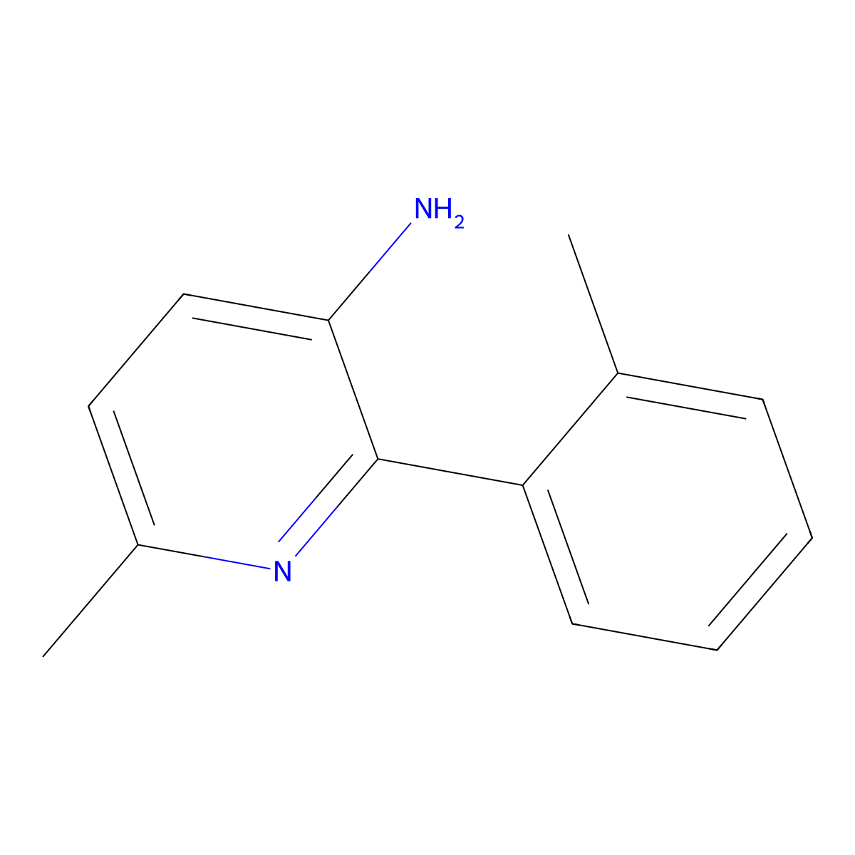 6-Methyl-2-(o-tolyl)pyridin-3-amine molecular structure, CAS 3002432-48-3