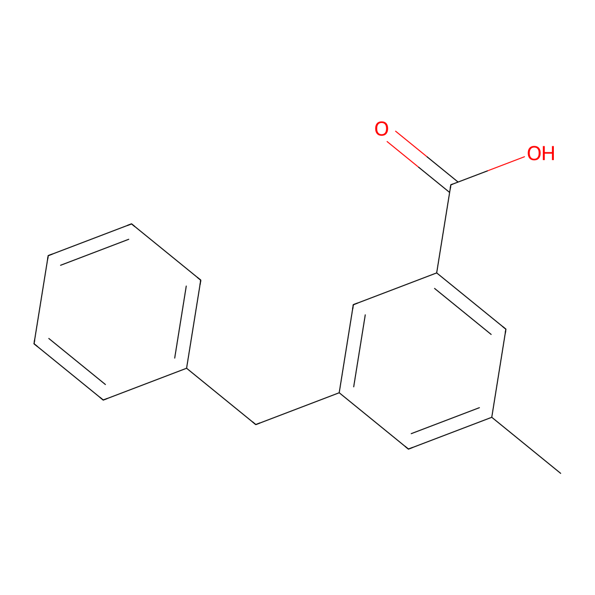 3-Benzyl-5-methylbenzoic acid molecular structure, CAS 3002432-77-8