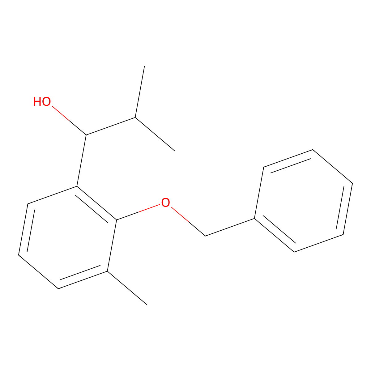 1-(2-(Benzyloxy)-3-methylphenyl)-2-methylpropan-1-ol molecular structure, CAS 3002432-90-5