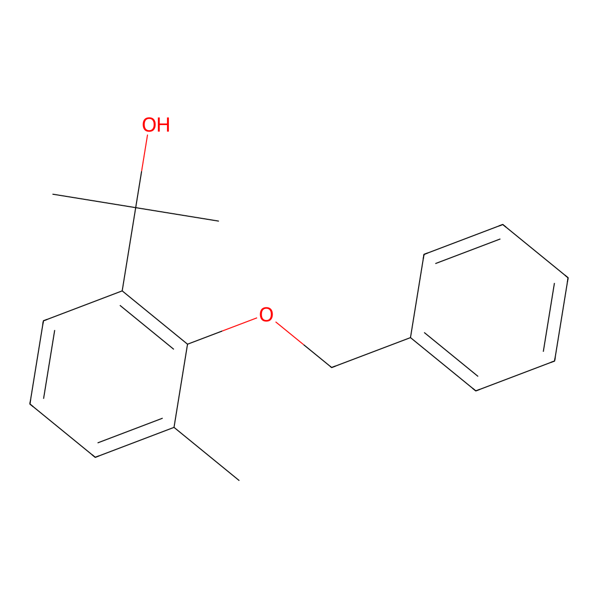 2-(2-(Benzyloxy)-3-methylphenyl)propan-2-ol molecular structure, CAS 3002432-94-9