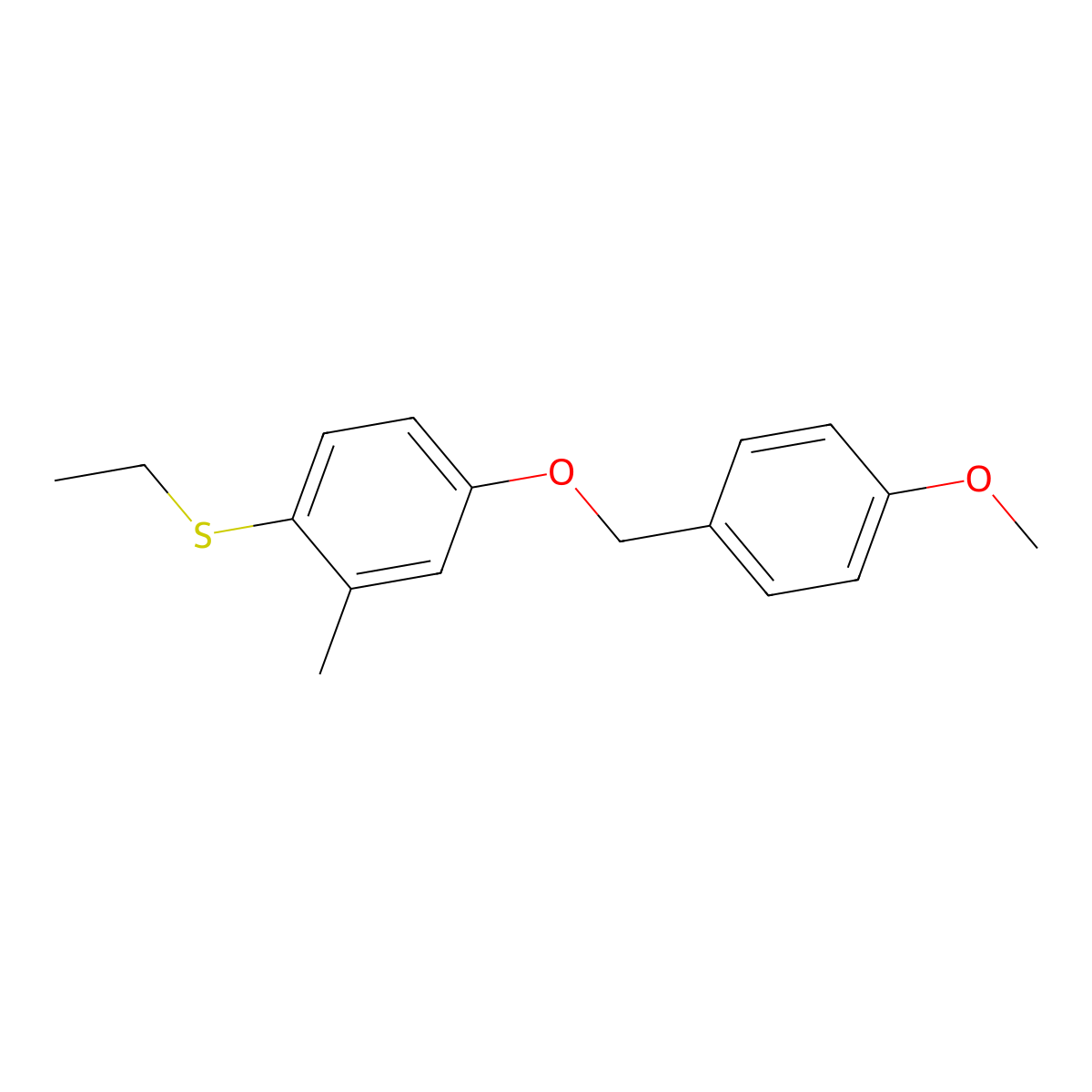 Ethyl(4-((4-methoxybenZyl)oxy)-2-methylphenyl)sulfane molecular structure, CAS 3002435-56-2
