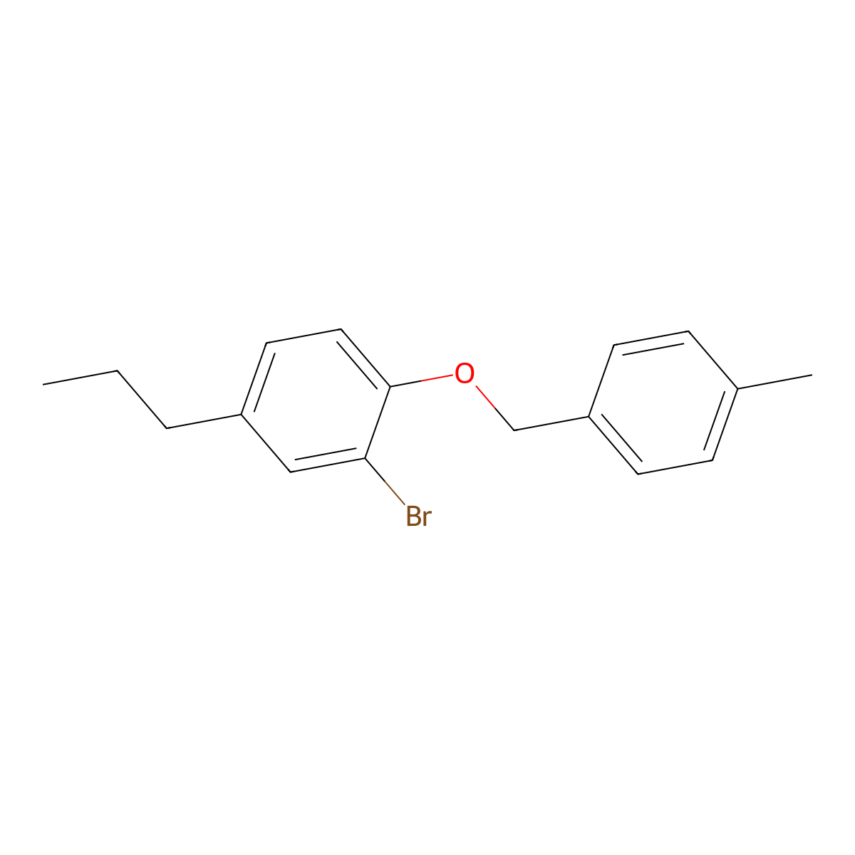 2-Bromo-1-((4-methylbenzyl)oxy)-4-propylbenzene molecular structure, CAS 3002436-66-7