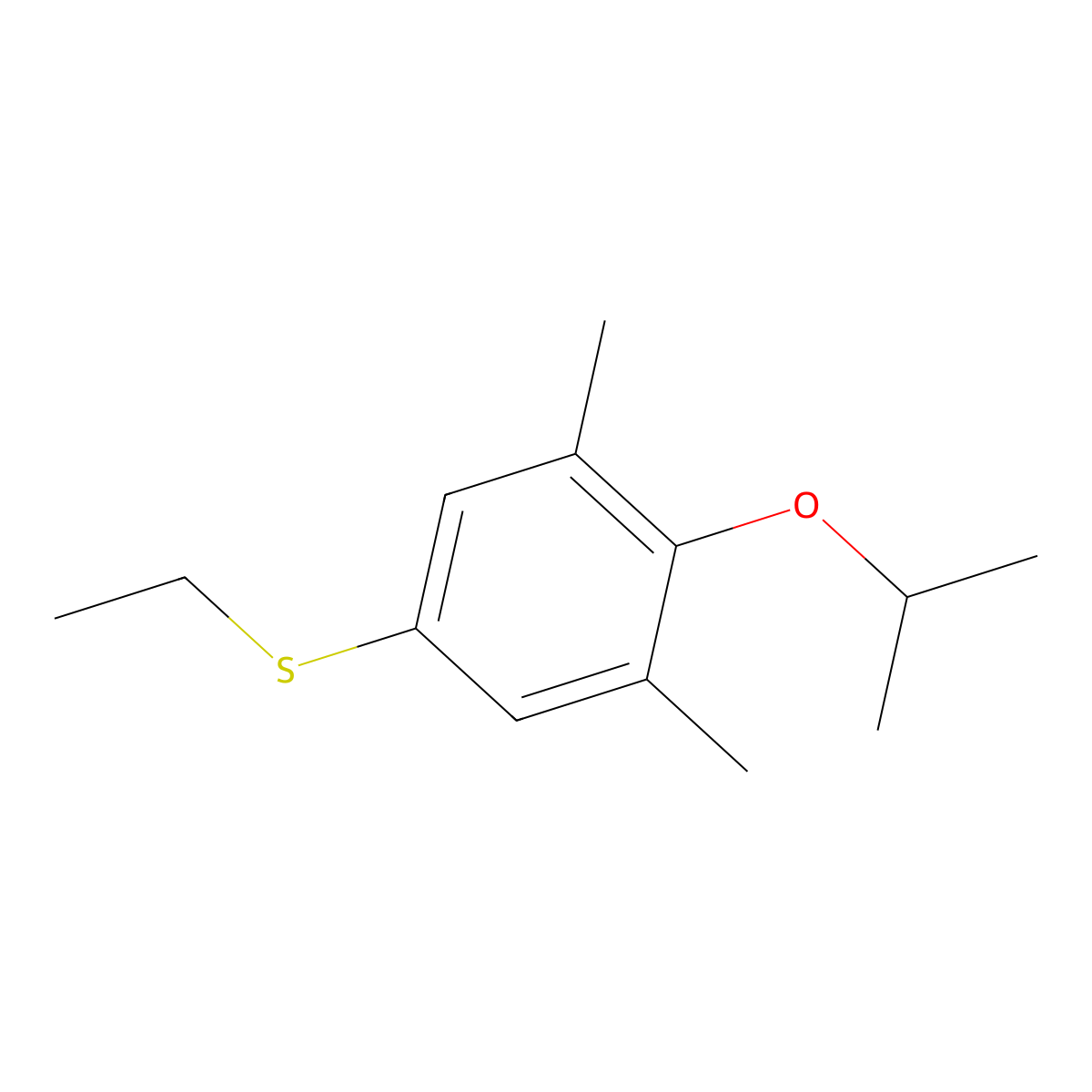 Ethyl(4-isopropoxy-3,5-dimethylphenyl)sulfane molecular structure, CAS 3002436-81-6