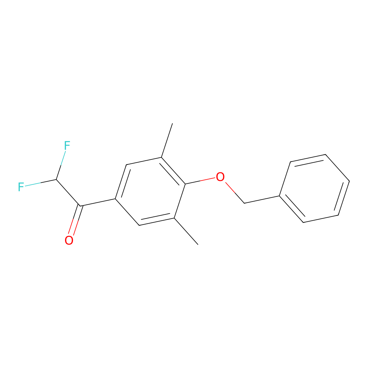1-(4-(BenZyloxy)-3,5-dimethylphenyl)-2,2-difluoroethanone molecular structure, CAS 3002437-11-5