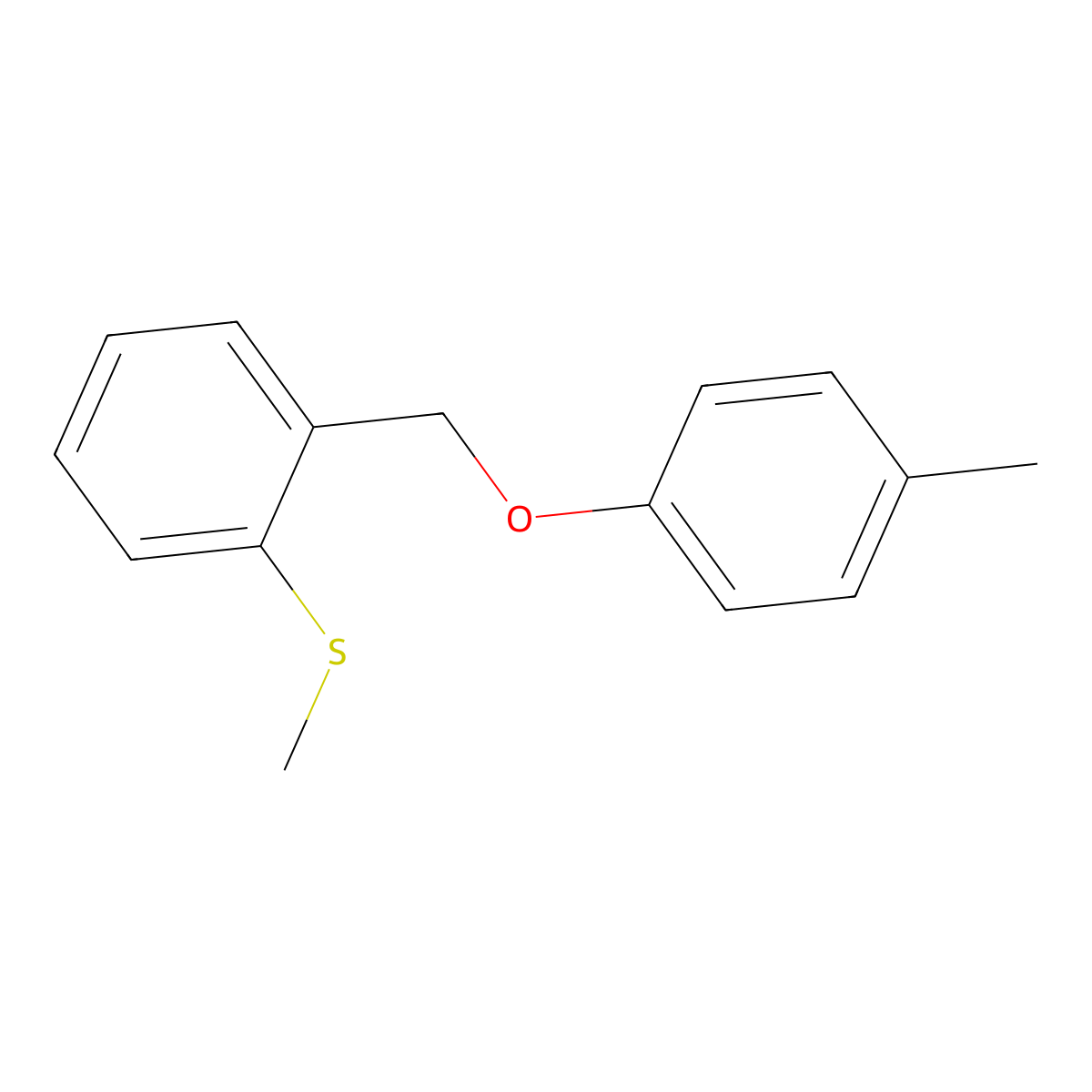 Methyl(2-((p-tolyloxy)methyl)phenyl)sulfane molecular structure, CAS 3002437-48-8