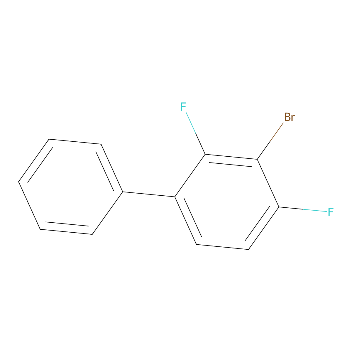 3-Bromo-2,4-difluoro-1,1'-biphenyl molecular structure, CAS 3002437-55-7