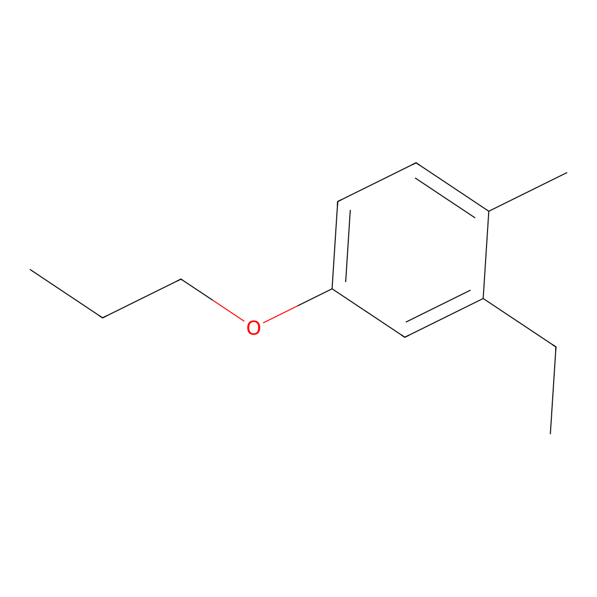 2-Ethyl-1-methyl-4-propoxybenzene molecular structure, CAS 3002438-10-7