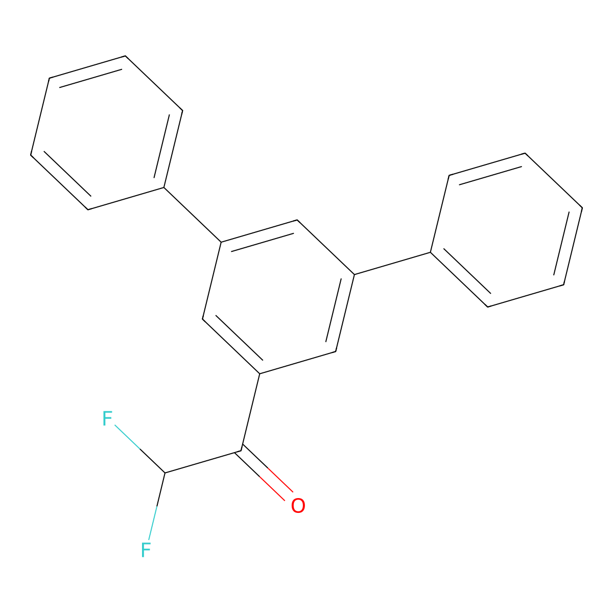 1-([1,1':3',1''-Terphenyl]-5'-yl)-2,2-difluoroethanone molecular structure, CAS 3002438-98-1