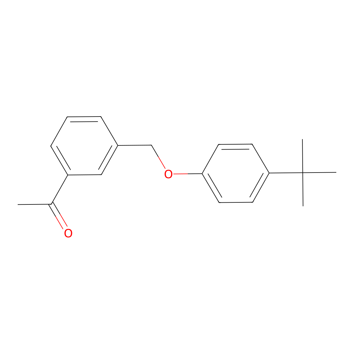 1-(3-((4-(Tert-butyl)phenoxy)methyl)phenyl)ethanone molecular structure, CAS 3002439-27-9