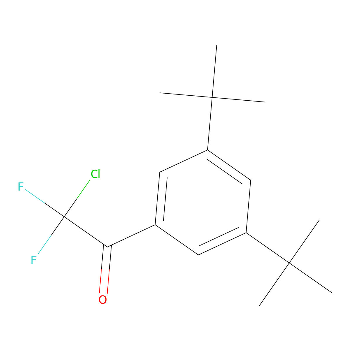 2-Chloro-1-(3,5-di-tert-butylphenyl)-2,2-difluoroethanone molecular structure, CAS 3002439-76-8