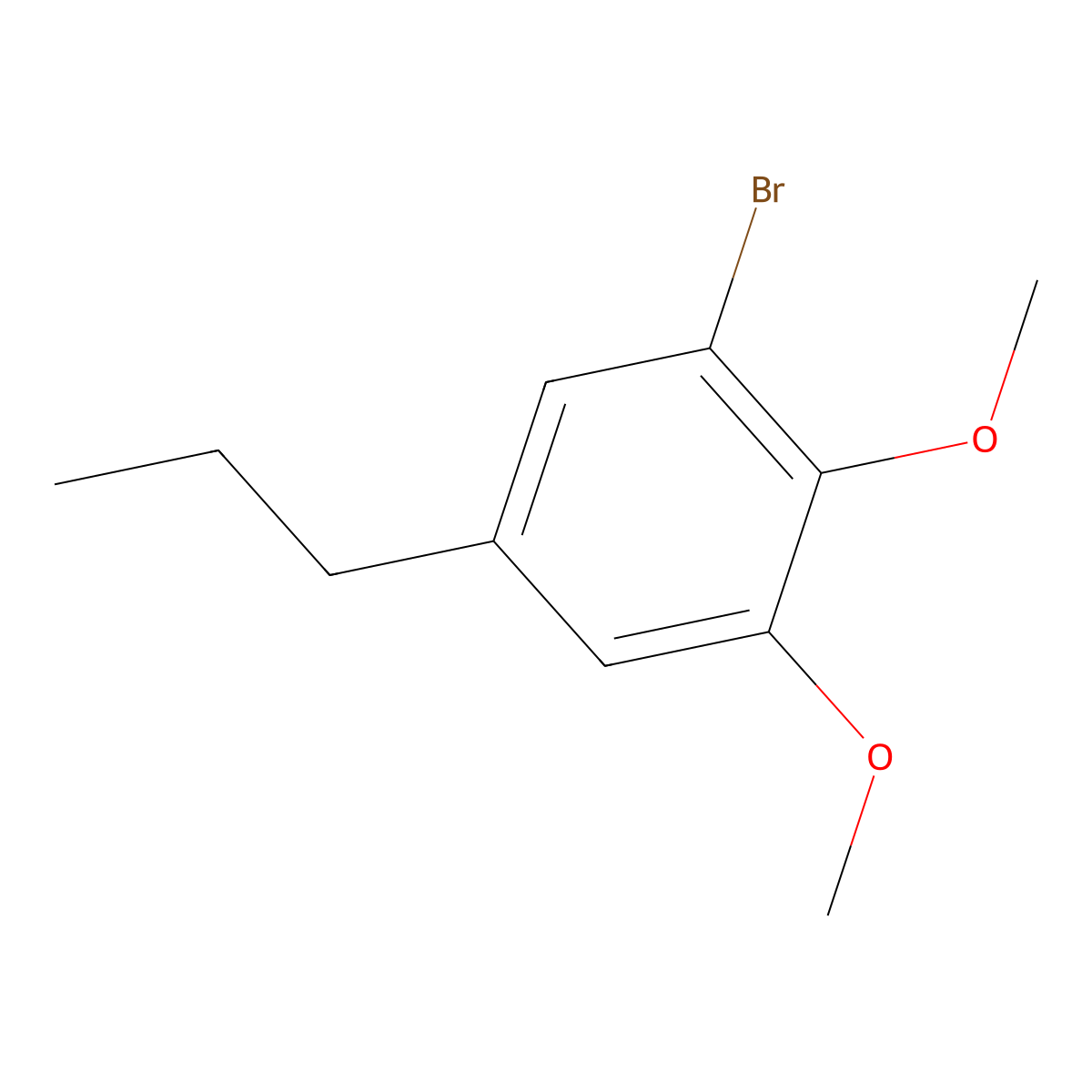 1-Bromo-2,3-dimethoxy-5-propylbenzene molecular structure, CAS 3002440-30-1