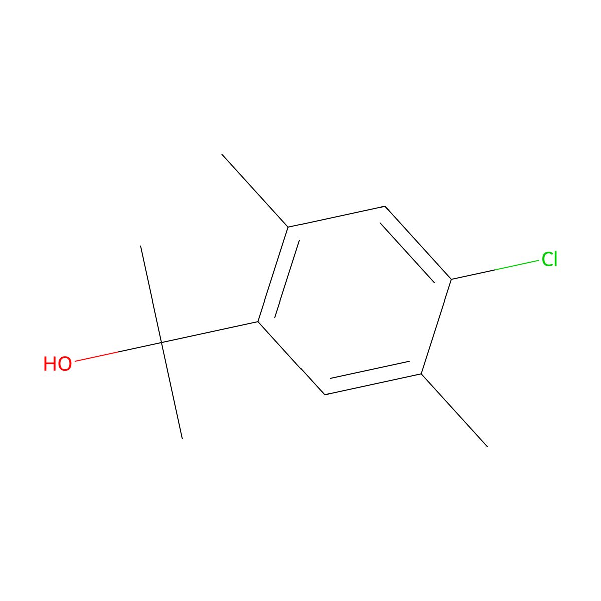 2-(4-Chloro-2,5-dimethylphenyl)propan-2-ol molecular structure, CAS 3002440-42-5