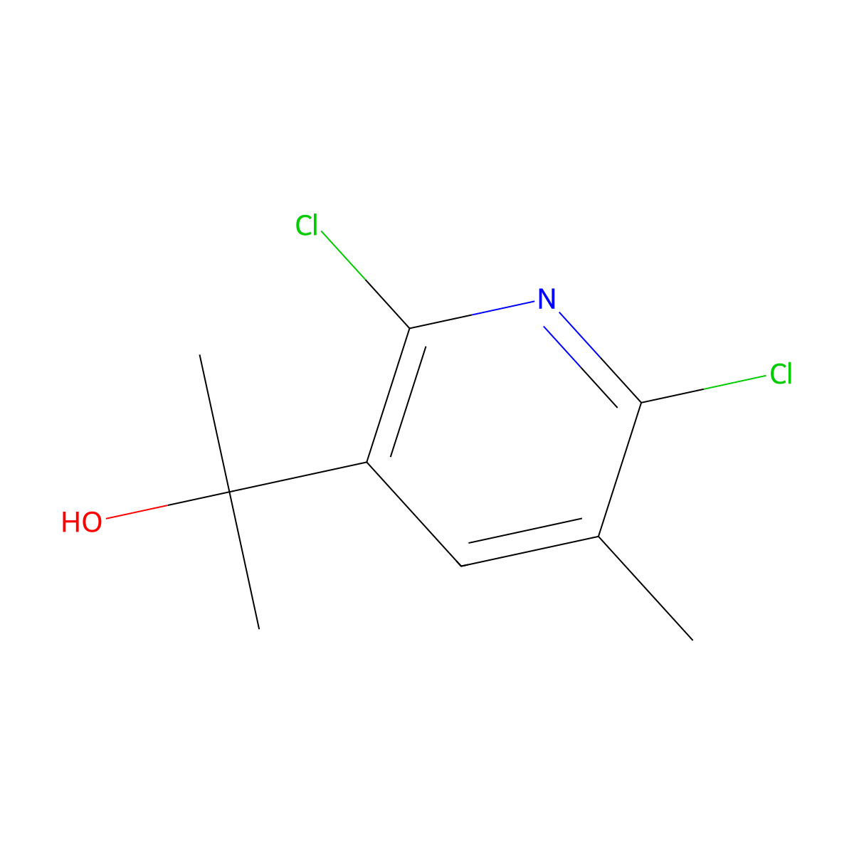 2-(2,6-Dichloro-5-methylpyridin-3-yl)propan-2-ol molecular structure, CAS 3002440-84-5