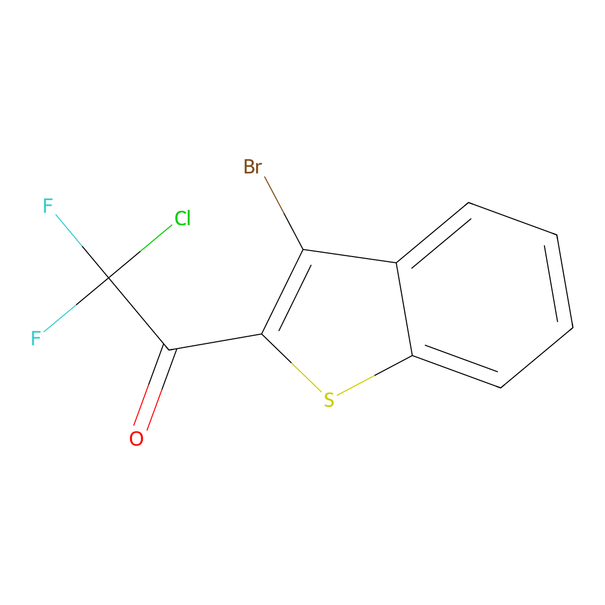 1-(3-BromobenZo[b]thiophen-2-yl)-2-chloro-2,2-difluoroethanone molecular structure, CAS 3002442-86-3