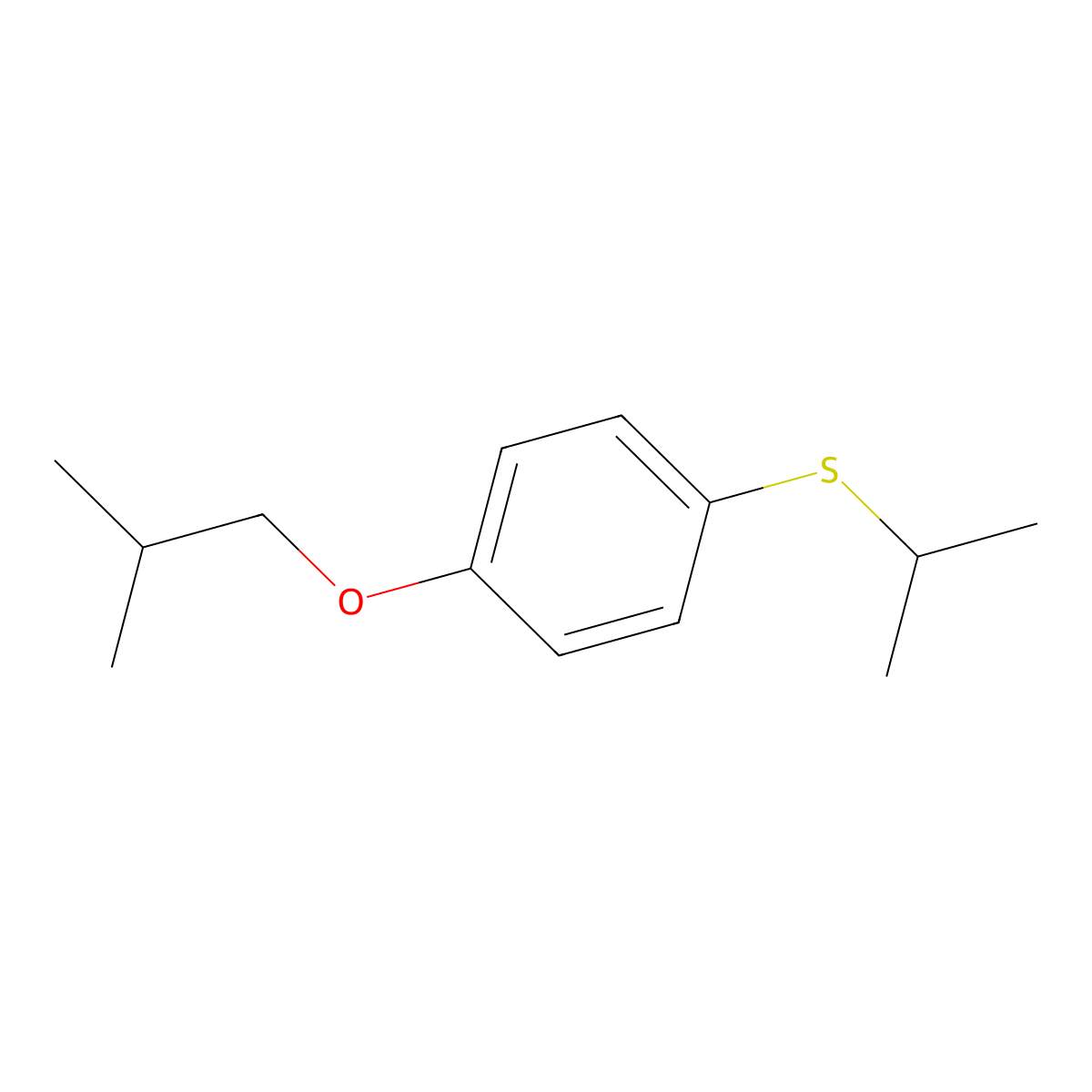 (4-Isobutoxyphenyl)(isopropyl)sulfane molecular structure, CAS 3002444-43-8