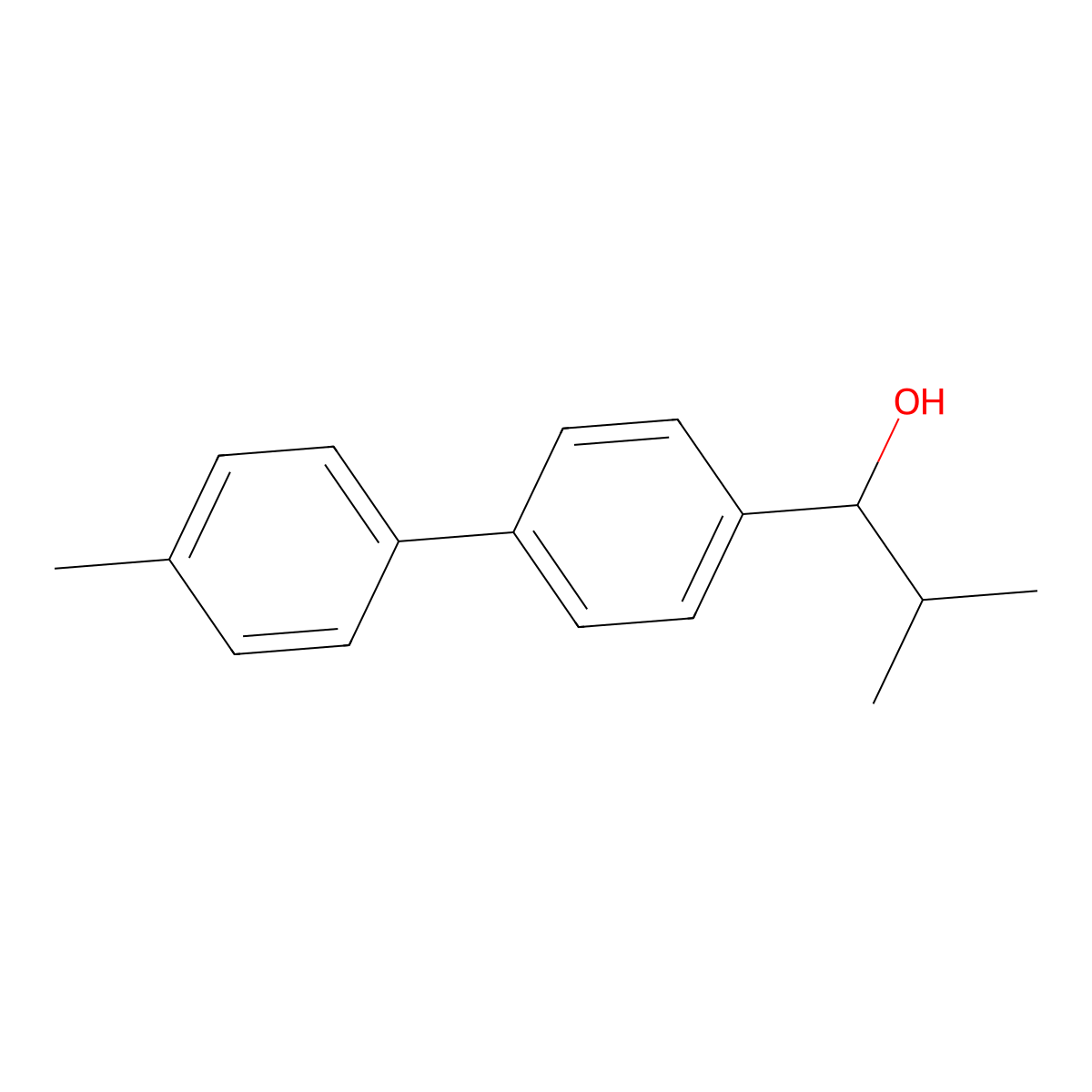 2-Methyl-1-(4'-methyl-[1,1'-biphenyl]-4-yl)propan-1-ol molecular structure, CAS 3002444-91-6
