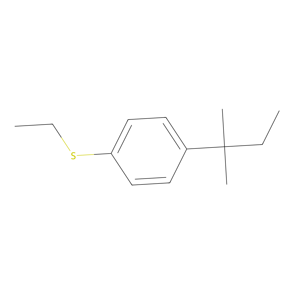 Ethyl(4-(tert-pentyl)phenyl)sulfane molecular structure, CAS 3002445-65-7