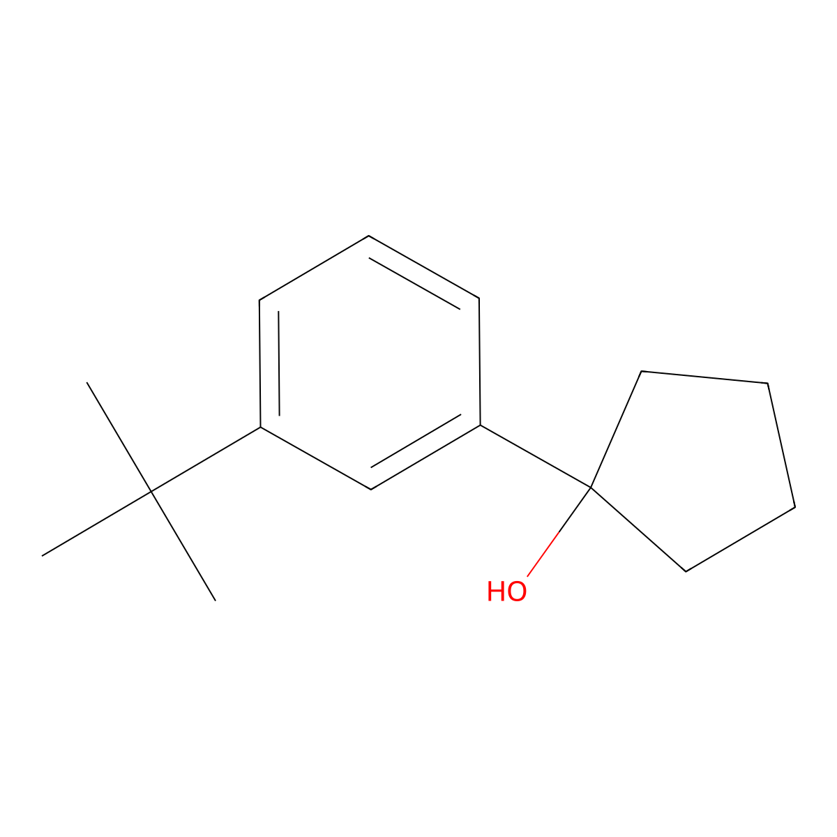 1-(3-(Tert-butyl)phenyl)cyclopentanol molecular structure, CAS 3002445-77-1