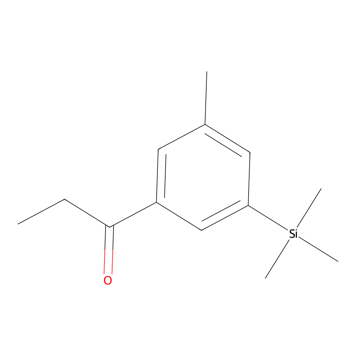 1-(3-Methyl-5-(trimethylsilyl)phenyl)propan-1-one molecular structure, CAS 3002445-90-8