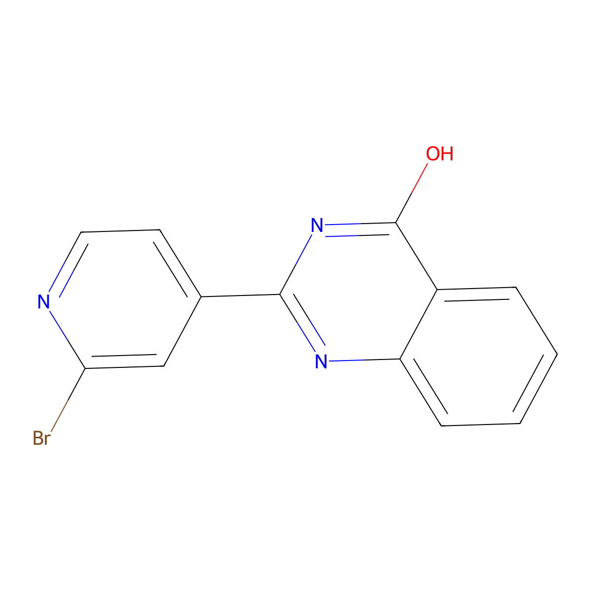 2-(2-Bromopyridin-4-yl)quinazolin-4-ol molecular structure, CAS 3002448-01-0