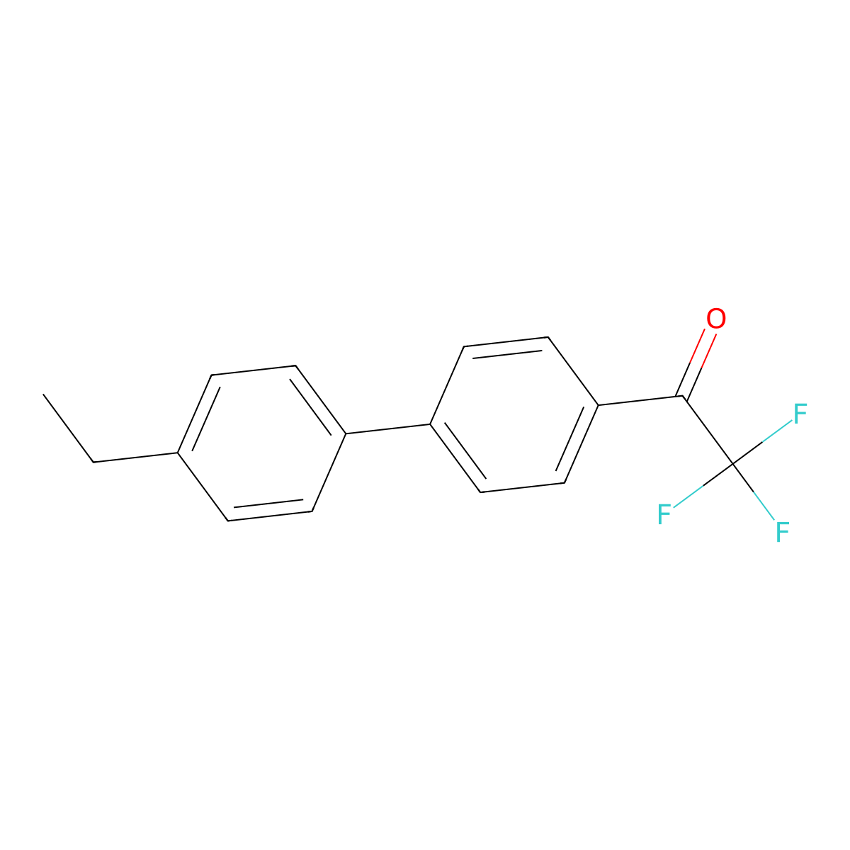 1-(4'-Ethyl-[1,1'-biphenyl]-4-yl)-2,2,2-trifluoroethanone molecular structure, CAS 3002448-59-8