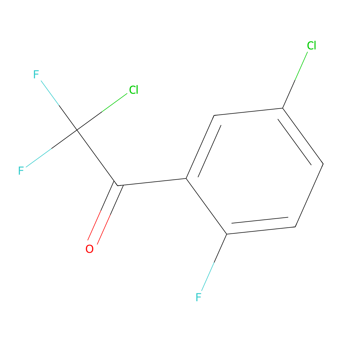 2-Chloro-1-(5-chloro-2-fluorophenyl)-2,2-difluoroethanone molecular structure, CAS 3002452-97-0