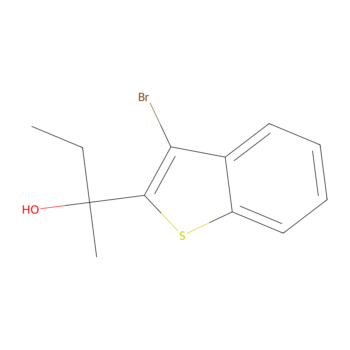 2-(3-BromobenZo[b]thiophen-2-yl)butan-2-ol molecular structure, CAS 3002453-86-0