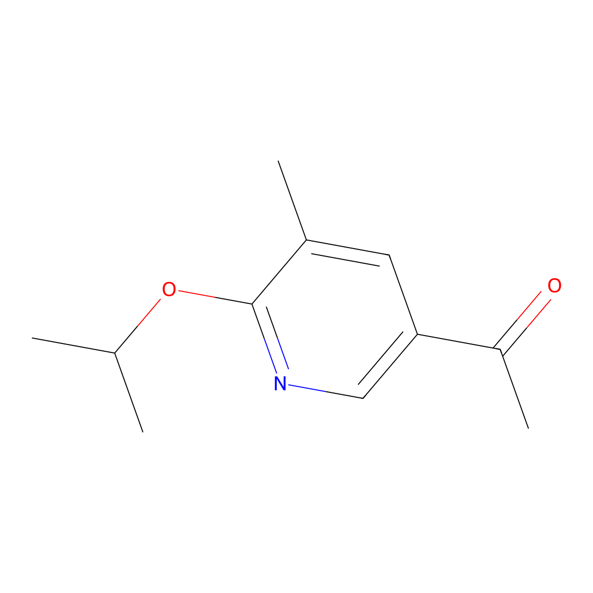 1-(6-Isopropoxy-5-methylpyridin-3-yl)ethanone molecular structure, CAS 3002454-41-0