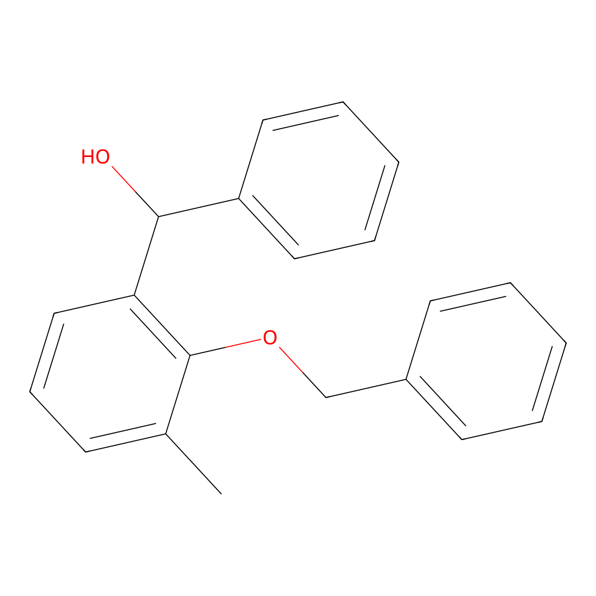 (2-(BenZyloxy)-3-methylphenyl)(phenyl)methanol molecular structure, CAS 3002455-76-4